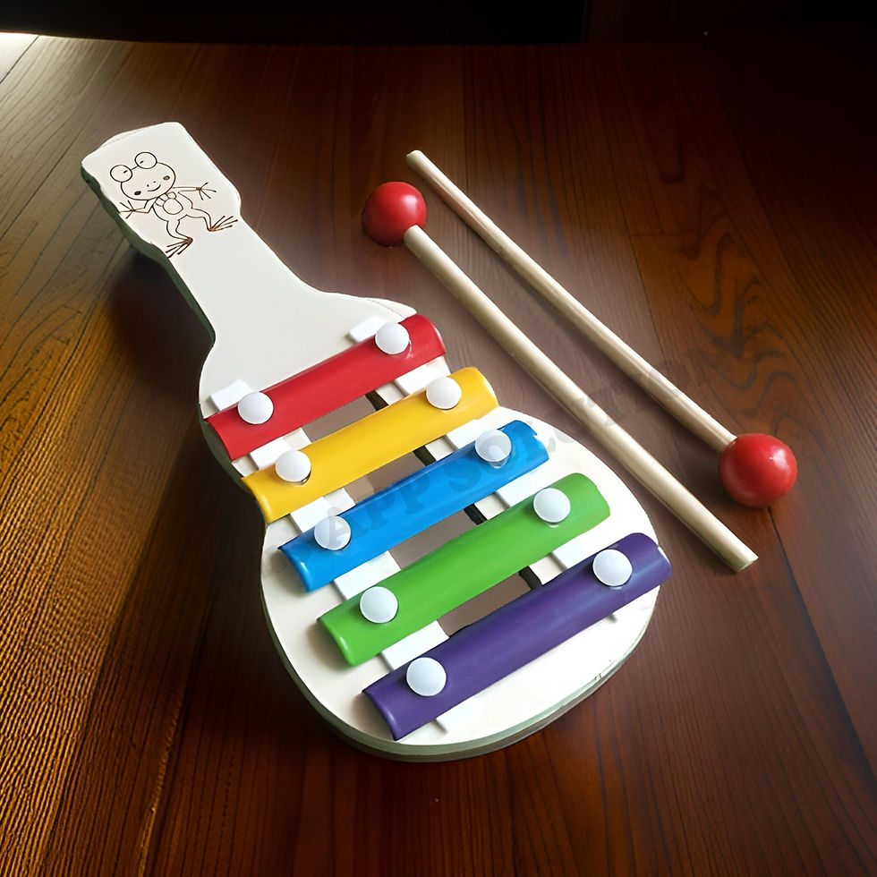 Salvus APP SOLUTIONS Musical Fun with Guitar Xylophone Toy (Multi_4x8 inch)