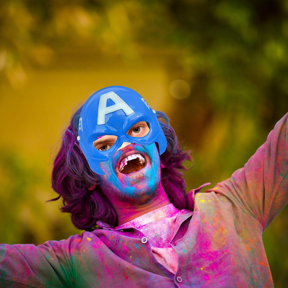 Thumbnail: Captain America Cartoon Plastic Mask Birthday Party Props Return Gift