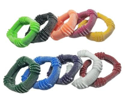 Thumbnail: Salvus APP SOLUTIONS Hair Rubber Bands Ponytail Holder - Set of 4 (Multicolor)