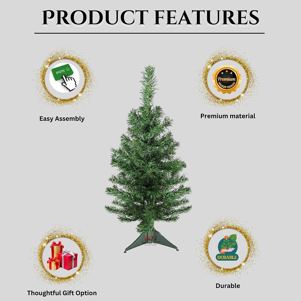 Thumbnail: Salvus APP SOLUTIONS Christmas tree  for home decor, 1 Pc (2 feet)