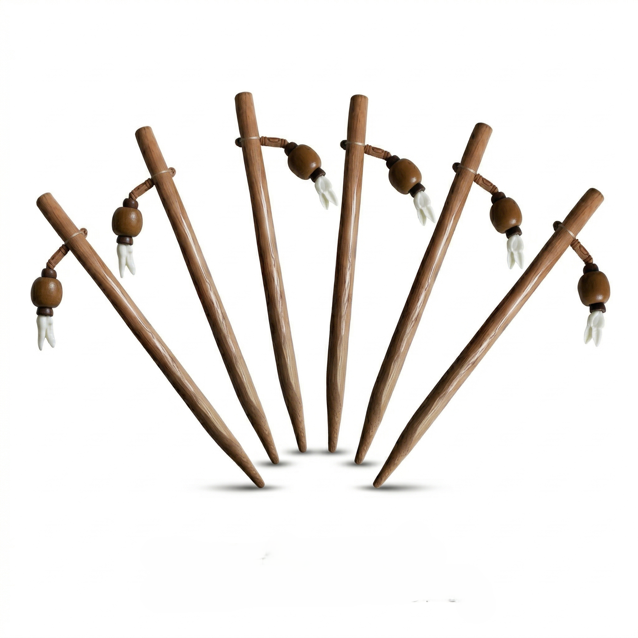 Salvus App SOLUTIONS Handmade Wooden Hair Stick for Girls,set-6 (12 cm)