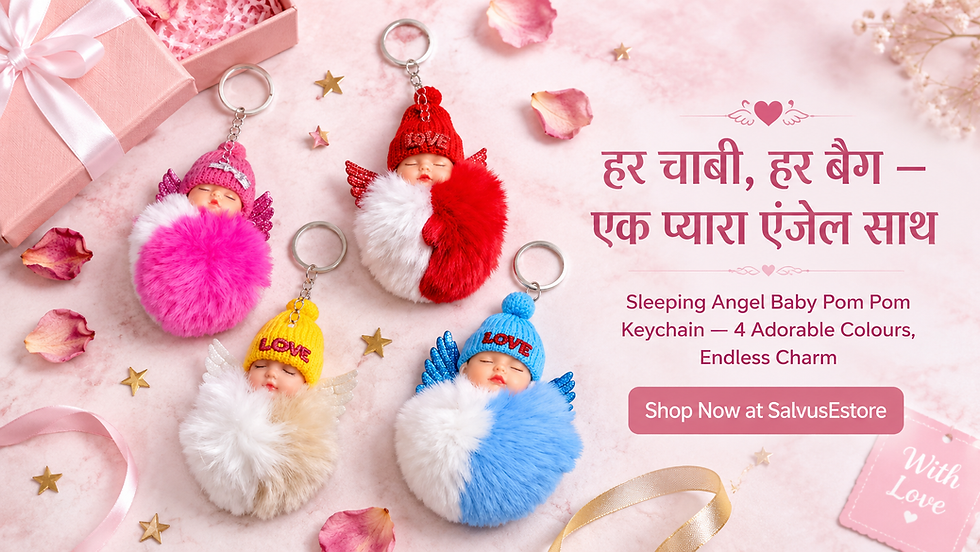 Sleeping Angel Baby Pom Pom Keychain: The Cutest Bag Charm That's Also a Perfect Little Gift