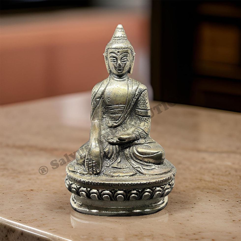 Thumbnail: Aluminium Lord Gautam Buddha Sitting Statue