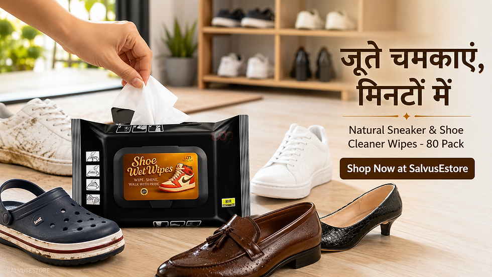 Instant Shine with Natural Shoe Cleaner Wipes