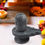 Thumbnail: Salvus APP SOLUTIONS Traditional Grey Marble Shivling for Pooja/Home/Office