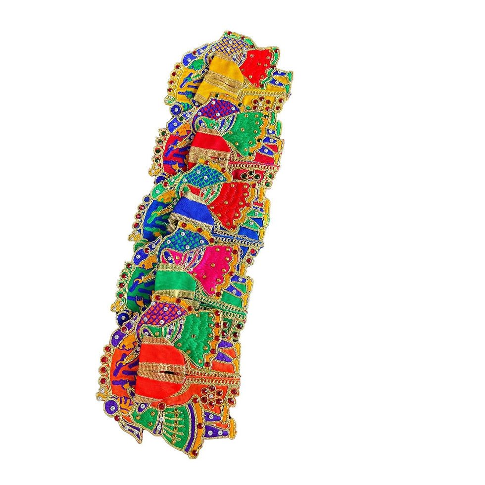 Thumbnail: Salvus APP SOLUTIONS Laddu Gopal Dress with Laddu Gopal Idol (Multicolor)
