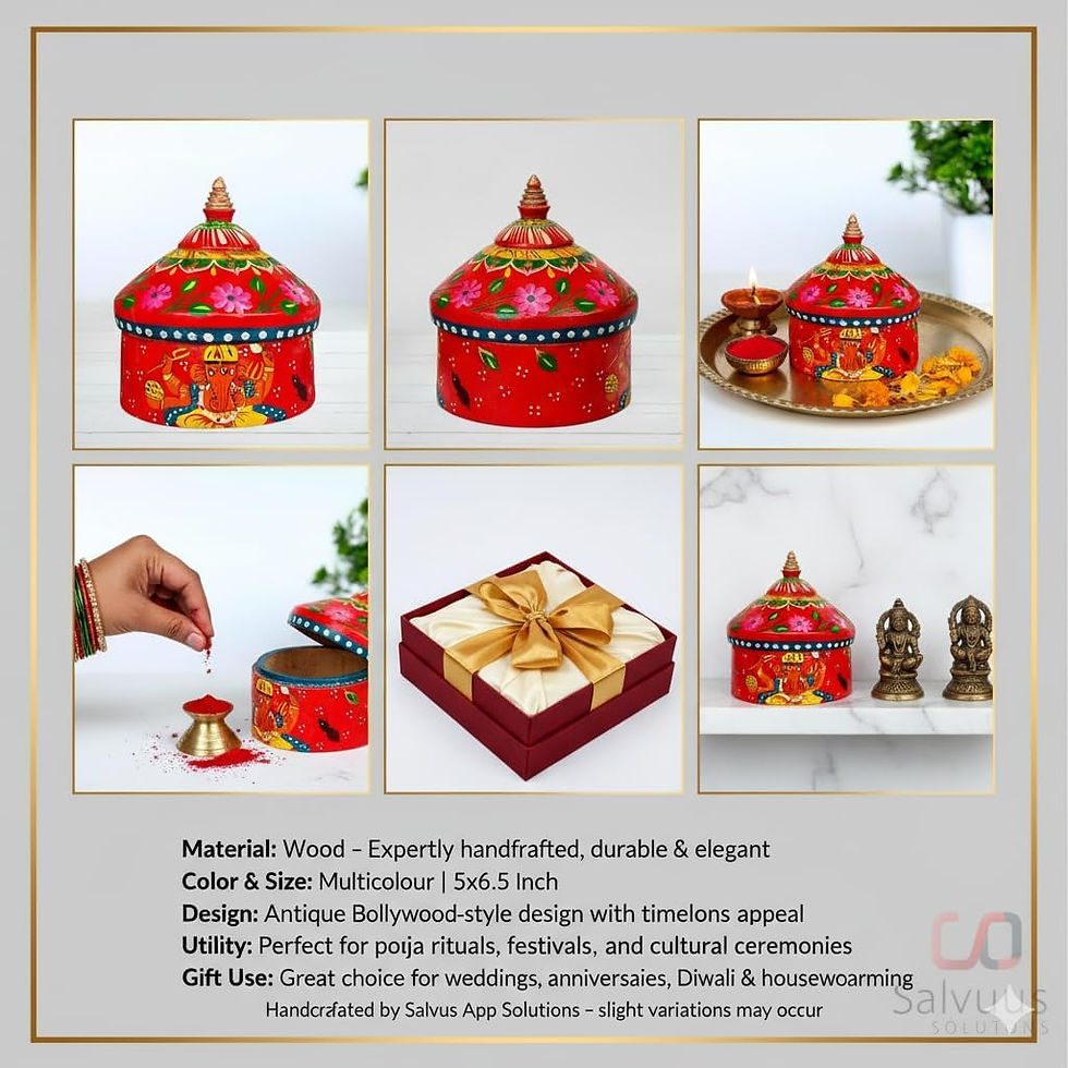 Thumbnail: Big Design Wooden Sindoor Box