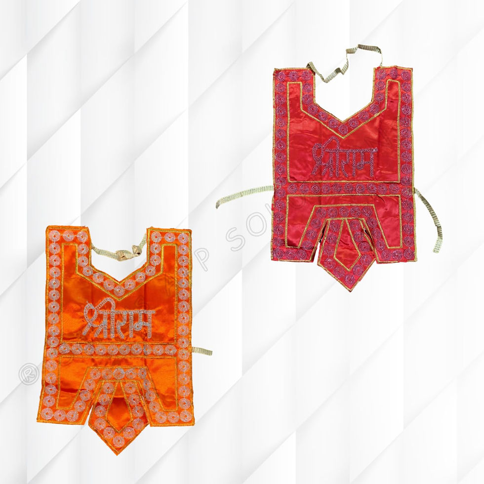 Thumbnail: Salvus APP SOLUTIONS Fabric Hanuman Jii Chola/Vastra (Red OR Orange_8x10 inch)