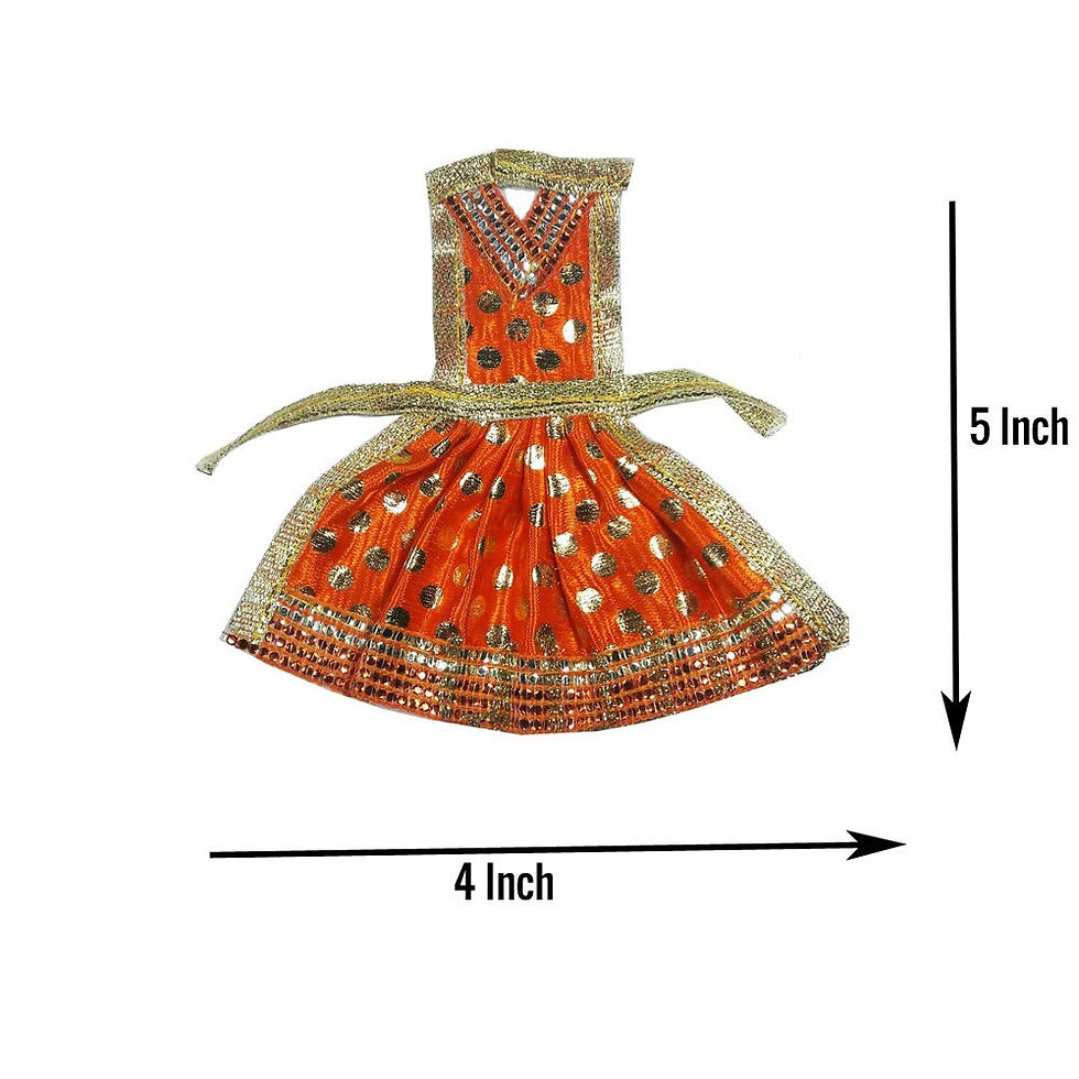 Thumbnail: Salvus APP SOLUTIONS Fabric Dress for MATA Rani/Durga Devi - Pack of 4,( 5x4)