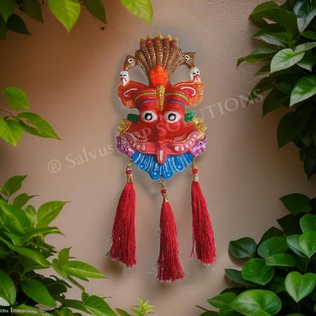 Thumbnail: Salvus APP SOLUTIONS Narsingh Kirtimukha Wall Hanging Nazar Battu(R Dh_3.5x6 IN)