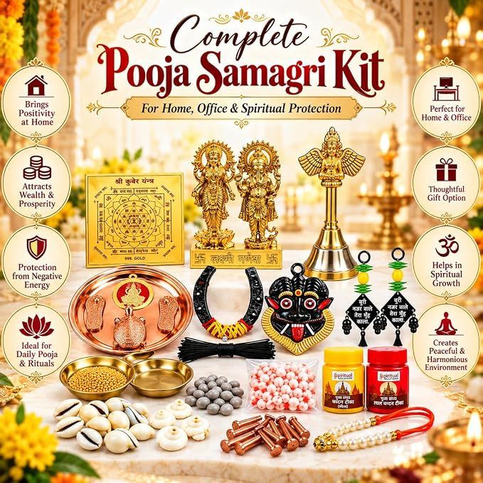 Thumbnail: Salvus APP SOLUTIONS Diwali Pooja Samagri Set | Laxmi Ganesh Kit