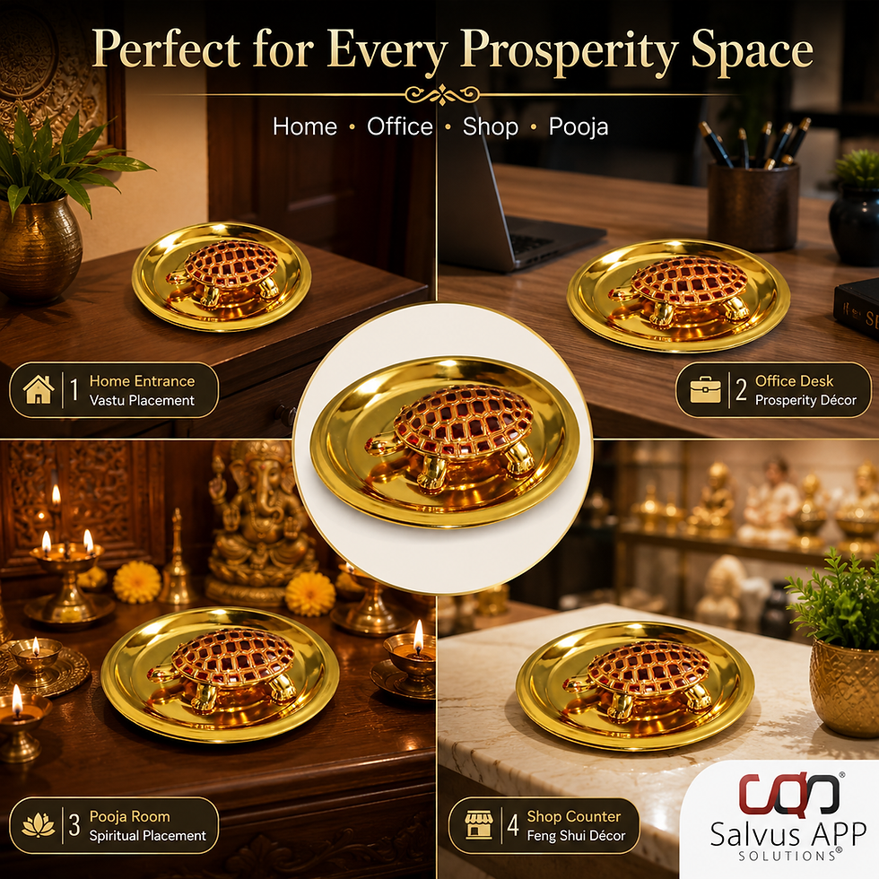 Thumbnail: Metal Black Color Turtle with Golden Color Plate(3.5-Inch)