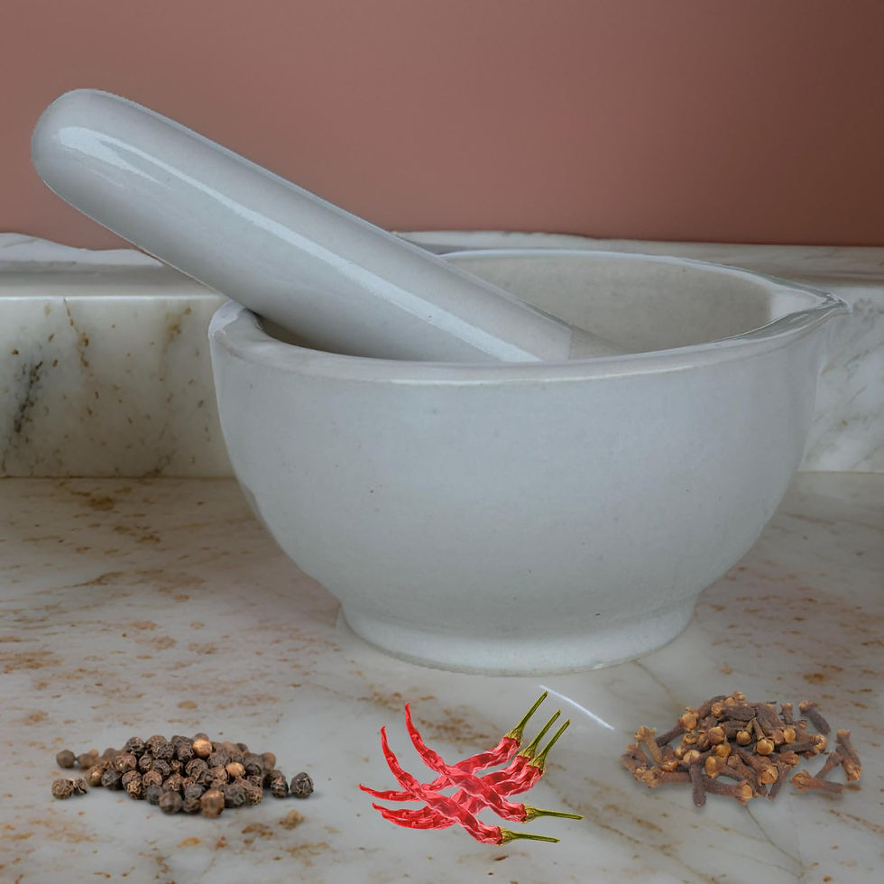 Thumbnail: Salvus APP SOLUTIONS Handmade White Porcelain Mortar and Pestle Set (3x2 Inches)