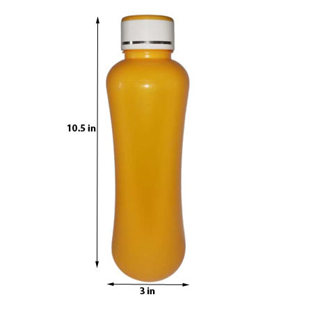 Thumbnail: Salvus APP SOLUTIONS  Plastic Yellow Color Water Bottle, 1 piece (3x10.5 INCH)