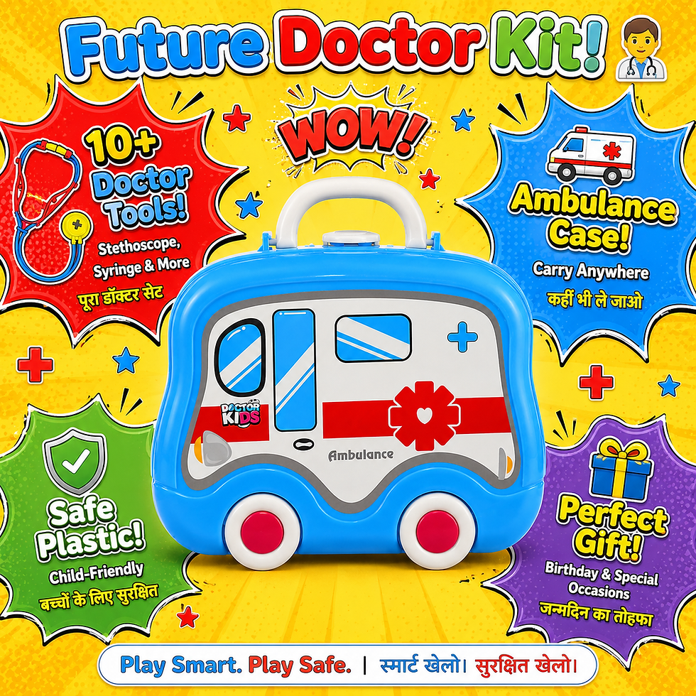 Thumbnail: Medical Pretend Play Set for Kids (Multicolor_9x9 Inch)