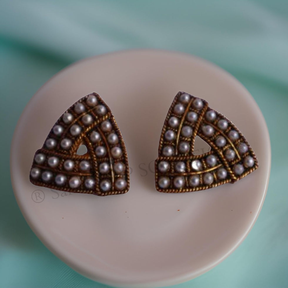 Thumbnail: Salvus APP SOLUTIONS Stylish Small Earrings for Womens (Multicolor_1x1 Inch)