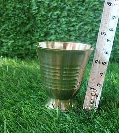 Thumbnail: Salvus APP SOLUTIONS Elegant Brass Small Glass, Set of 5 (Golden_2x2.5 inch)