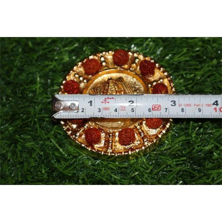 Thumbnail: Salvus APP SOLUTIONS Sacred Energy: Rudraksha Shree Yantra (Multicolor_3 Inch)
