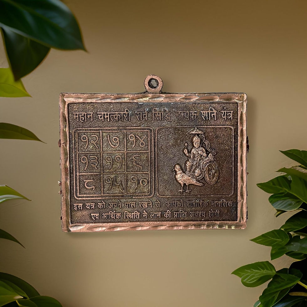 Thumbnail: Shani Yantra: A Sacred Symbol for Positive Energies & Protection(Brown_2.5x2 In)