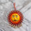 Thumbnail: Salvus APP SOLUTIONS Elegant Metal Sun Wall Hanging (Red & Yellow_6.5x7.5 inch)