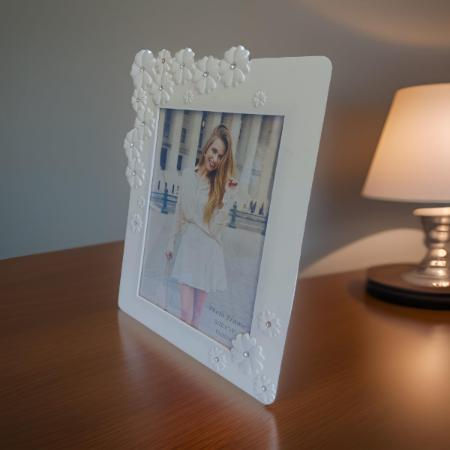 Thumbnail: Salvus APP SOLUTIONS Elegance Captured: Tabletop Photo Frame (White_8x10 Inch)