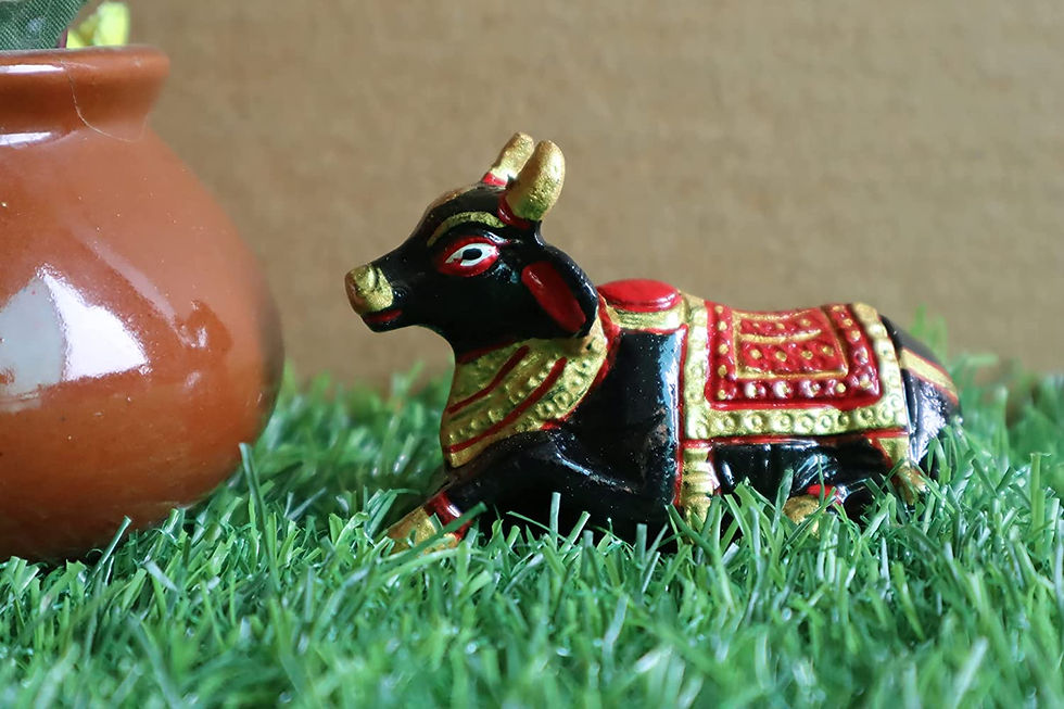 Thumbnail: Salvus App SOLUTIONS Beautifully Metal Nandi Idol/Statue (2 x 3 Inch_Black)