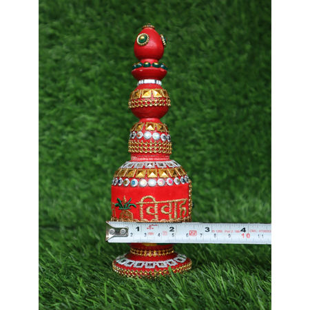 Thumbnail: Salvus APP SOLUTIONS Elegant Velvet Sindoor Dibbi (Multicolor_2.54x8 Inch)