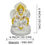 Thumbnail: Salvus APP SOLUTIONS Marble Dust Maa Saraswati Idol - (White & Golden_4x6 Inch)