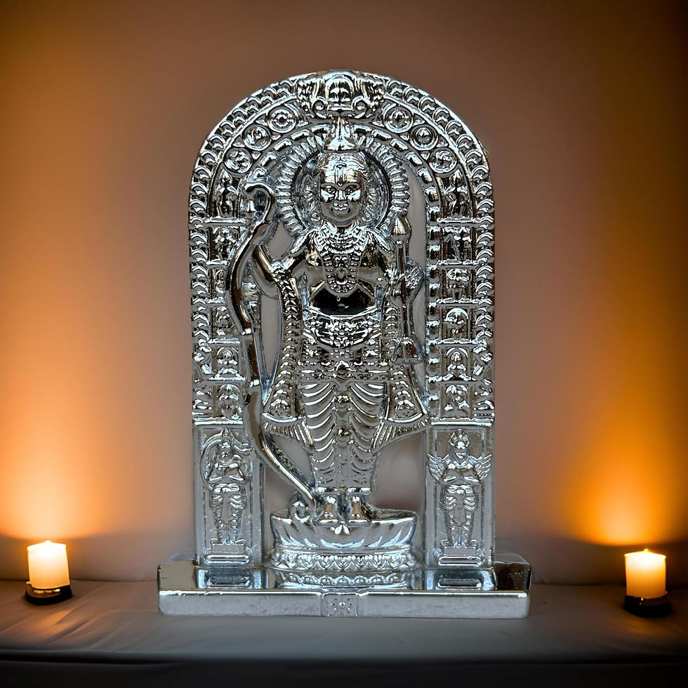 Thumbnail: Salvus APP SOLUTIONS Shree Ram Lalla Murti: Ayodhya Mandir Idol (1.8x2.8 Inch)