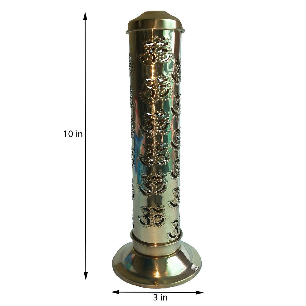 Thumbnail: Salvus APP SOLUTIONS Brass Incense Stick Holder for Temple (Golden_3x10 inch)