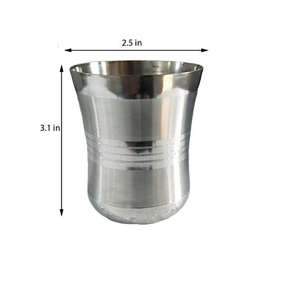 Thumbnail: Salvus APP SOLUTIONS Handmade Stainless Steel Glass/Tumbler (3.1 Inch_Pack of 3)