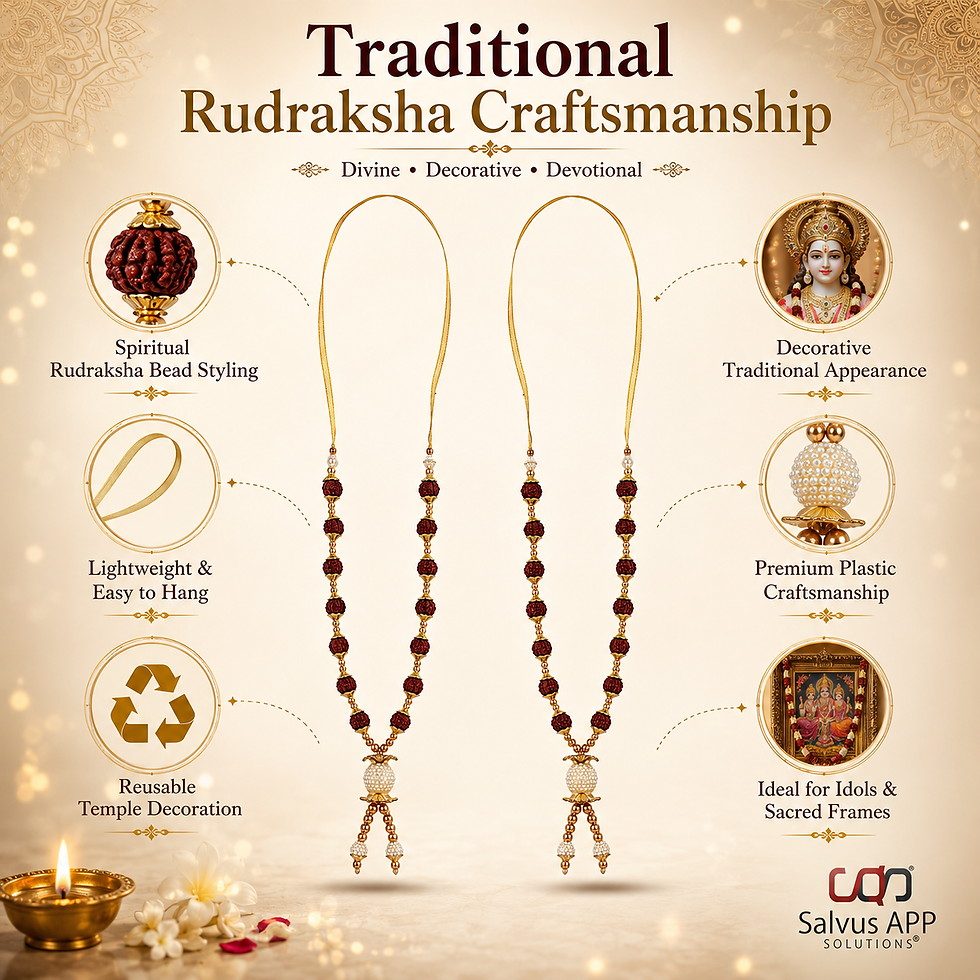 Thumbnail: Salvus APP SOLUTIONS Bead With Plastic Stone Mala, Set of 2 (Multi_10x1x1 Inch)