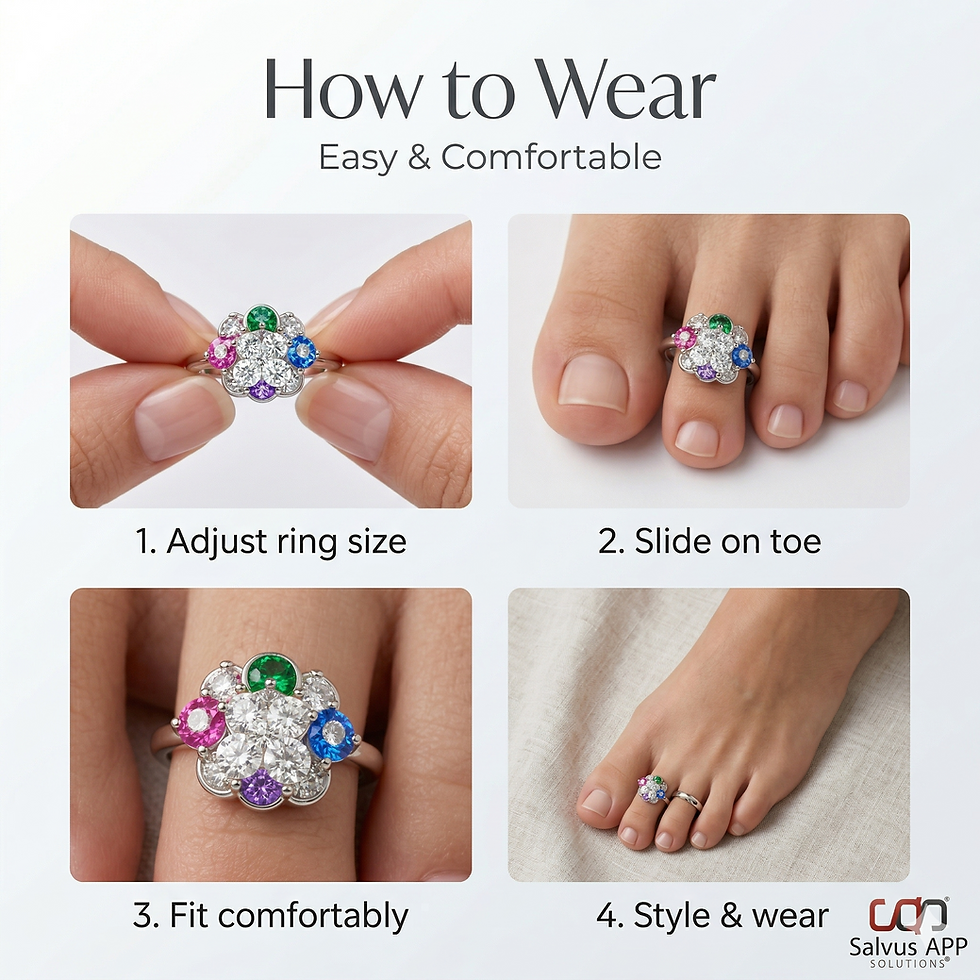 Thumbnail: Pair of Toe Rings Pair for Women (Set of 1, 2 Pcs_Silver)