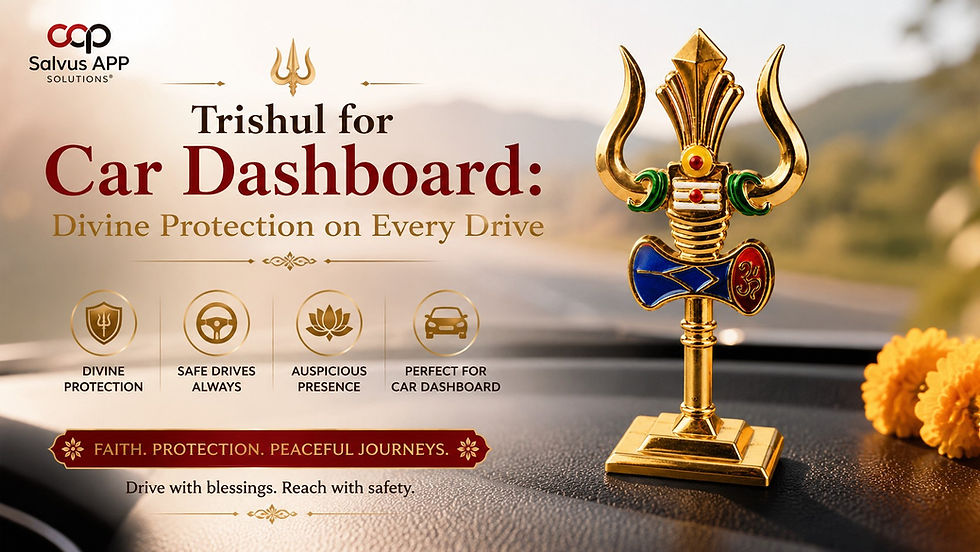 Trishul for Car Dashboard: Divine Protection on Every Drive