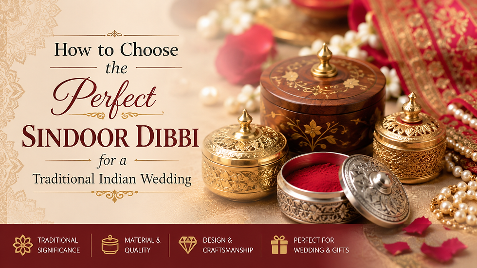 How to Choose the Perfect Sindoor Dibbi for a Traditional Indian Wedding