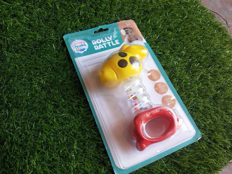 Thumbnail: Salvus APP SOLUTIONS Colorful Plastic Rolly Rattle Toy (Multicolor_5x9 Inch)