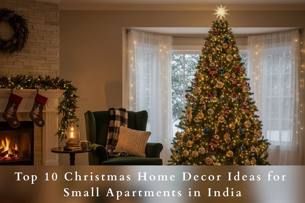 Top 10 Christmas Home Decor Ideas for Small Apartments in India 🎄
