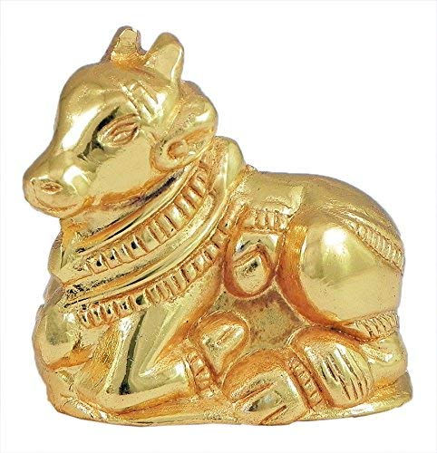 Thumbnail: Salvus App SOLUTIONS Beautifully Carved Handmade Metal Nandi Idol