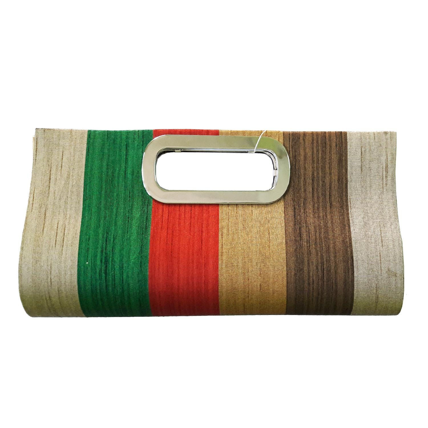 Salvus App SOLUTIONS Fashionable Multicolor Party Clutch Handbag Size 15x28x6 cm
