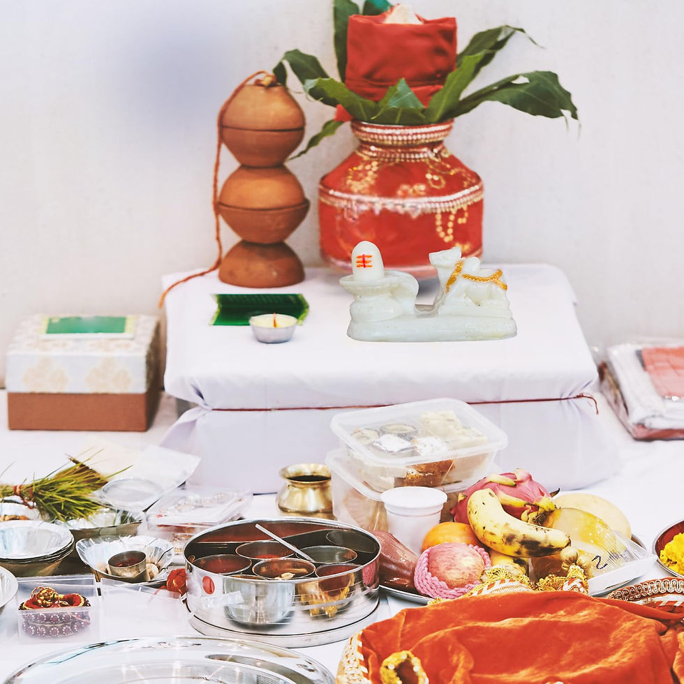 Thumbnail: Salvus APP SOLUTIONS Marble Shivling and Nandi Idol for Home (White_3.5x2 Inch)