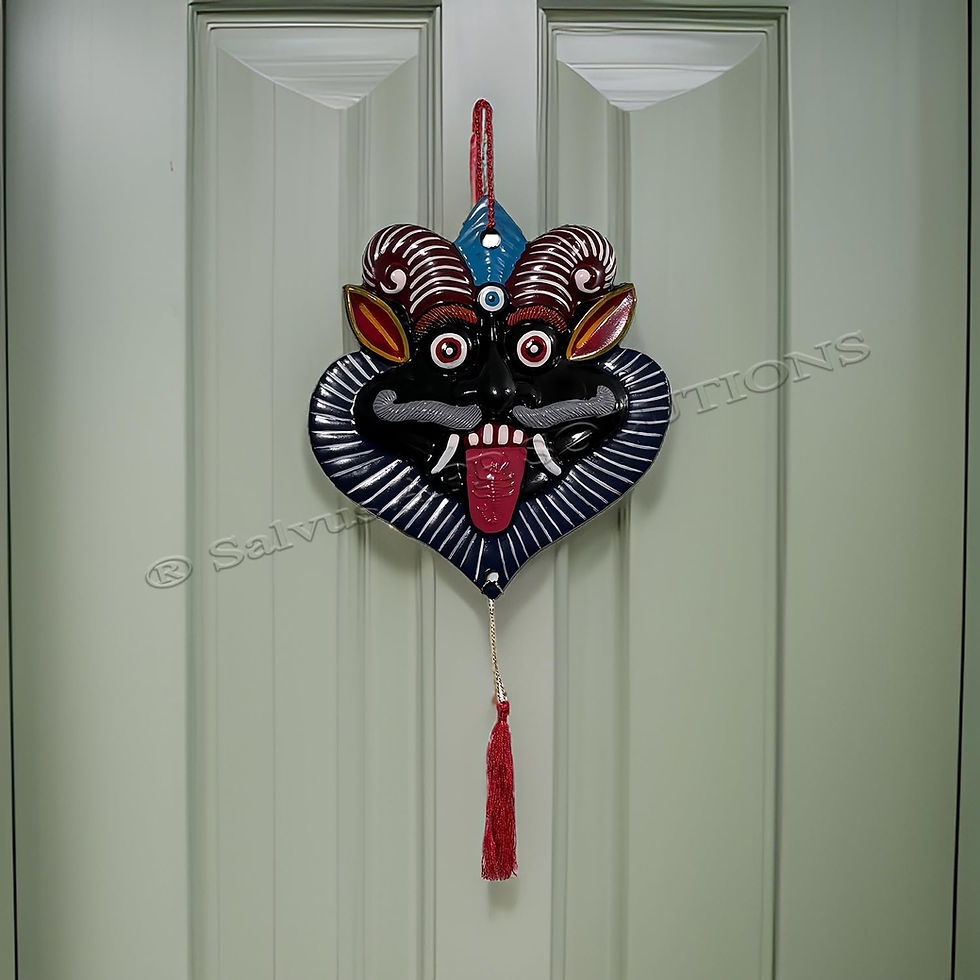 Thumbnail: Salvus APP SOLUTIONS Plastic Bhoot Nazar Battu Wall Hanging (BLUE_7 in)
