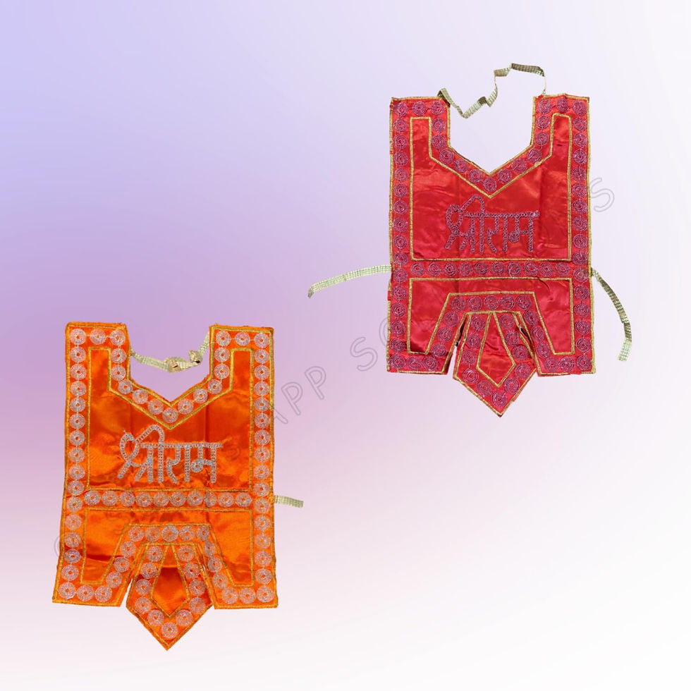 Thumbnail: Salvus APP SOLUTIONS Fabric Hanuman Jii Chola/Vastra (Red OR Orange_11x15 inch)