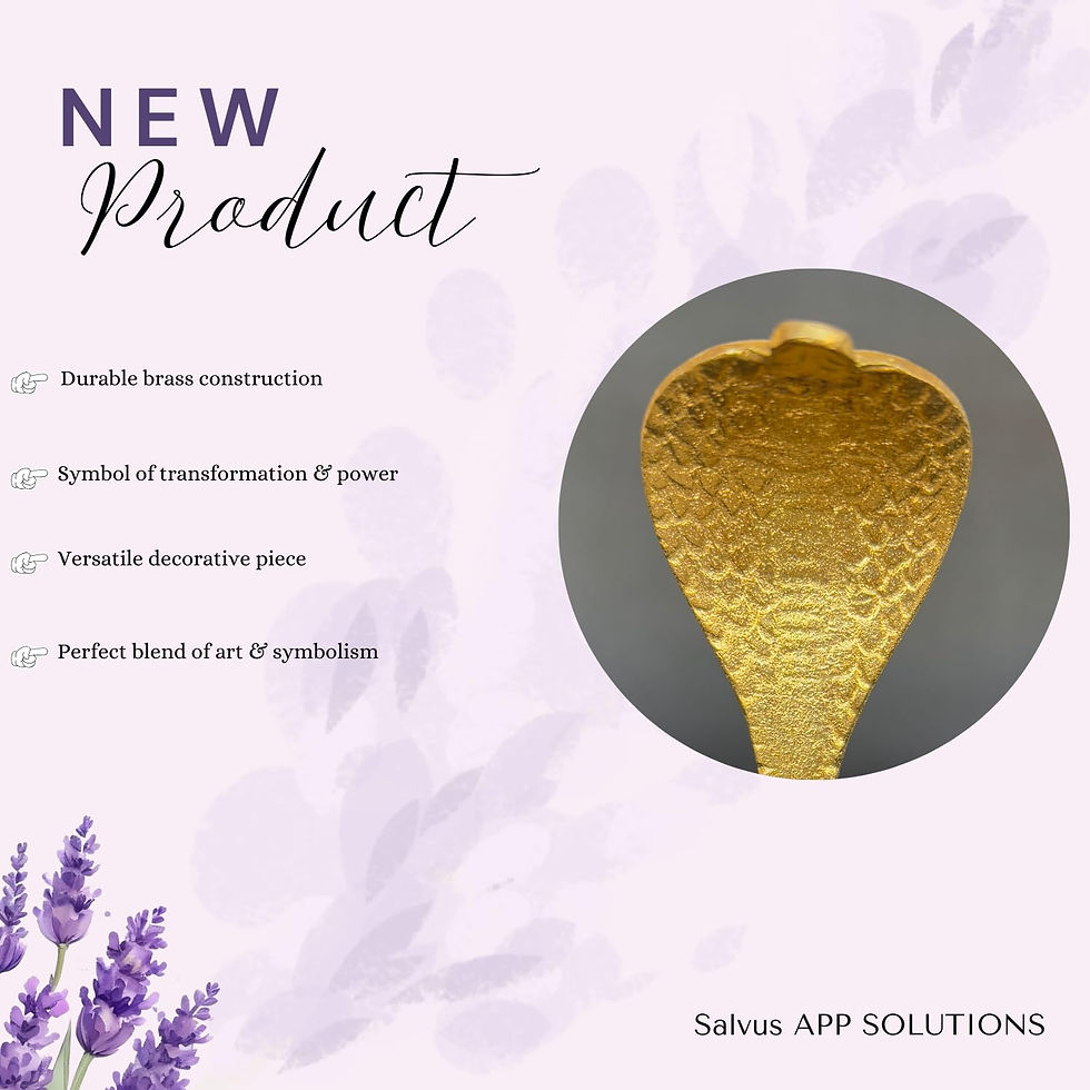 Thumbnail: Salvus APP SOLUTIONS Brass Snake for Shivling (Golden_1.8 x 3.8 inch)