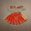 Thumbnail: Salvus App SOLUTIONS Fabric Golden Orange Devi MATA Dress/Poshak (15x10 cm)