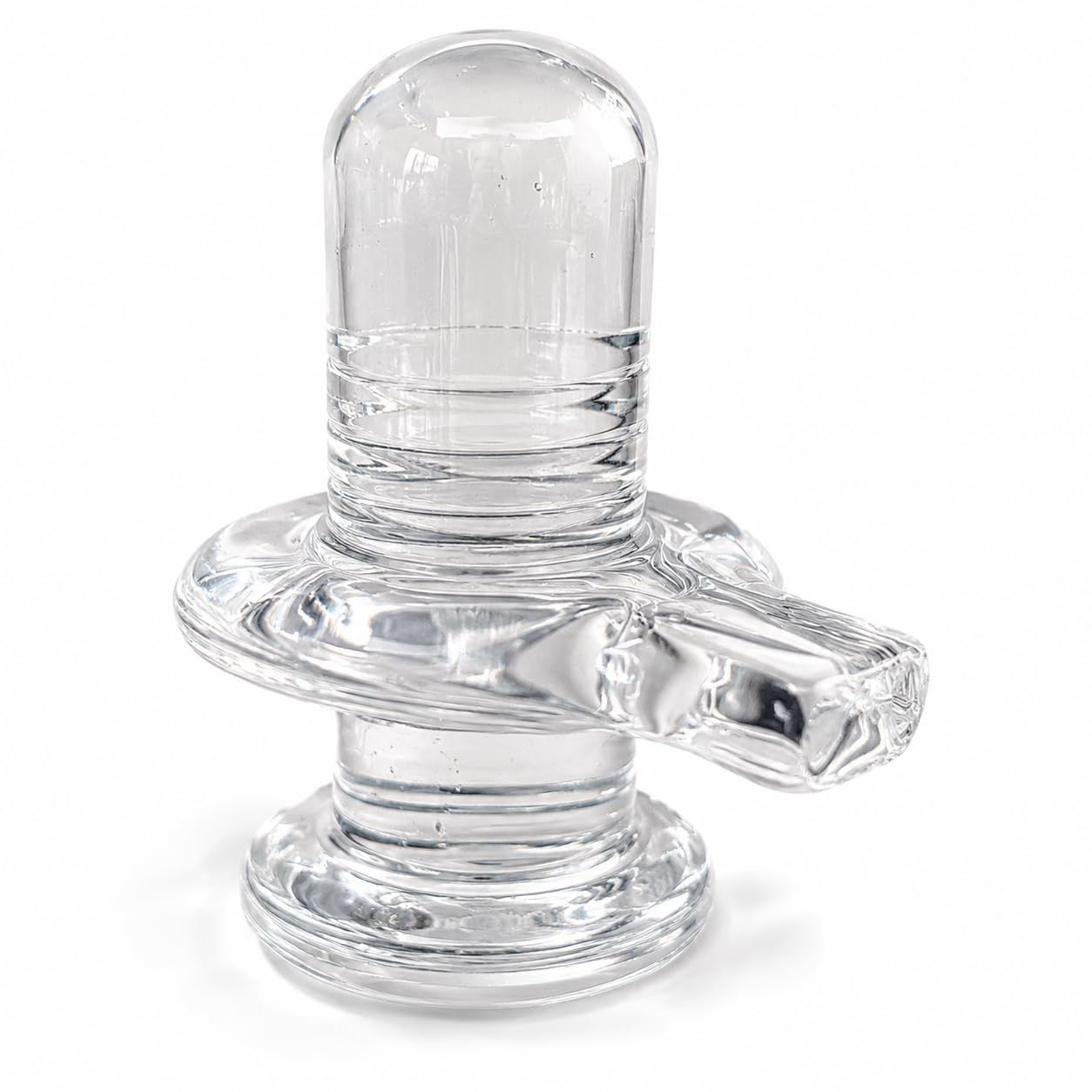 Crystal Shivling Idol Statue for Worship & Car Dashboard
