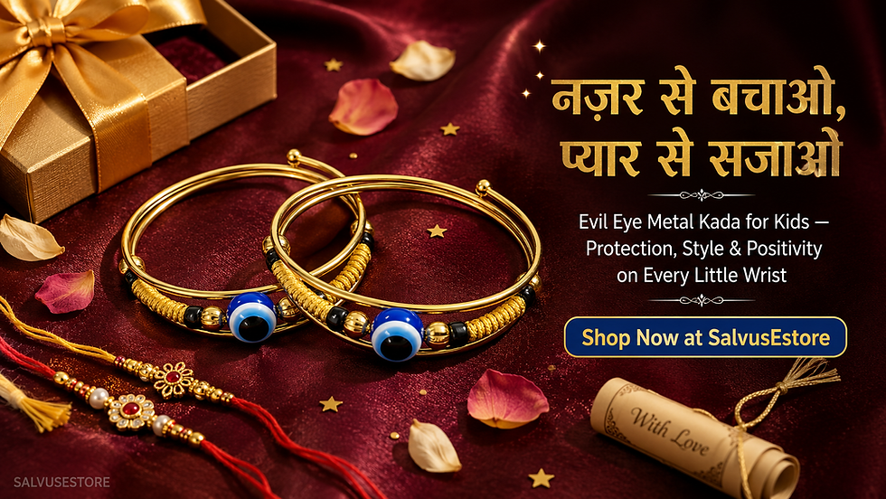 Evil Eye Kada for Kids Online: The Gold Metal Bracelet That Protects Little Wrists with Style & Meaning