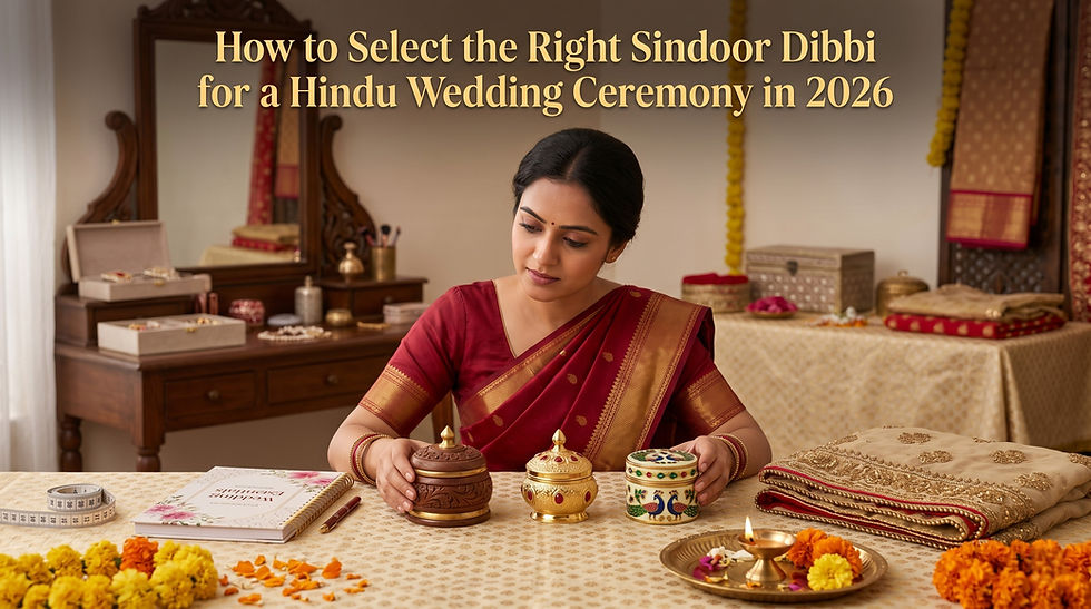 How to Select the Right Sindoor Dibbi for a Hindu Wedding Ceremony in 2026