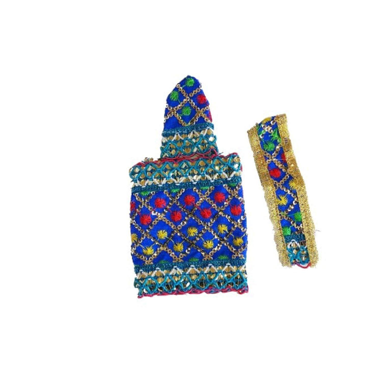 Salvus APP SOLUTIONS Embroidered Sai Baba Small Size Poshak (3x5 inch) (Blue)