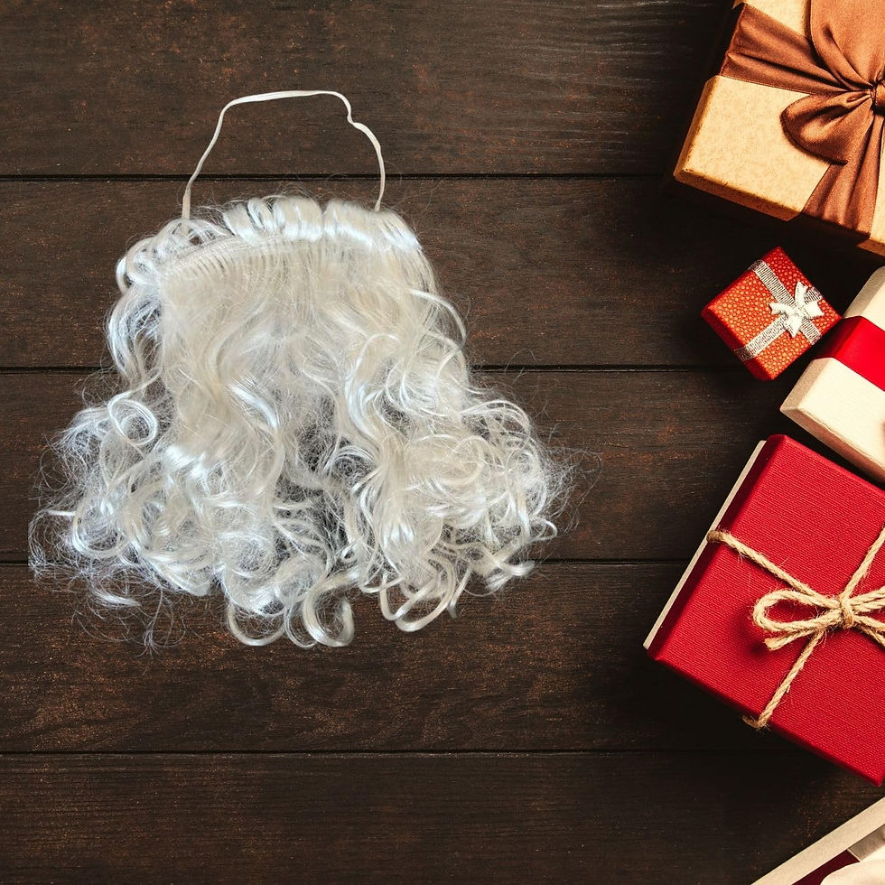 Thumbnail: Salvus APP SOLUTIONS Santa Claus Beard/Moustache Set, Set of 9 (White_6x6 Inch)