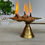Thumbnail: Salvus APP SOLUTIONS Brass Panchmukhi Deepak with Wooden Handle (5x3x9 Inch)